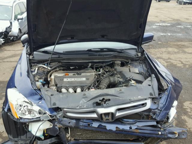 1HGCM56785A062493 - 2005 HONDA ACCORD EX BLUE photo 7