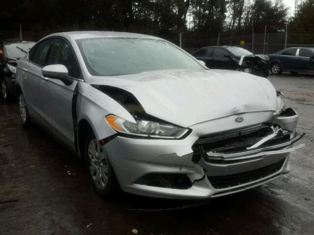 3FA6P0G72DR188444 - 2013 FORD FUSION S SILVER photo 1