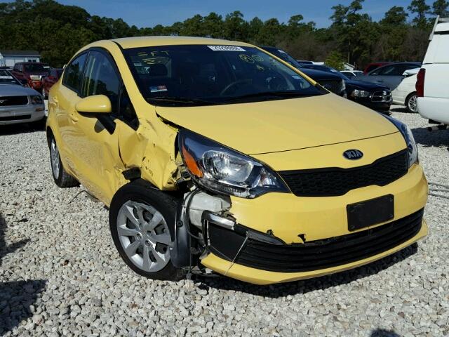 KNADM4A3XG6576723 - 2016 KIA RIO LX Դեղին լուսանկար 1