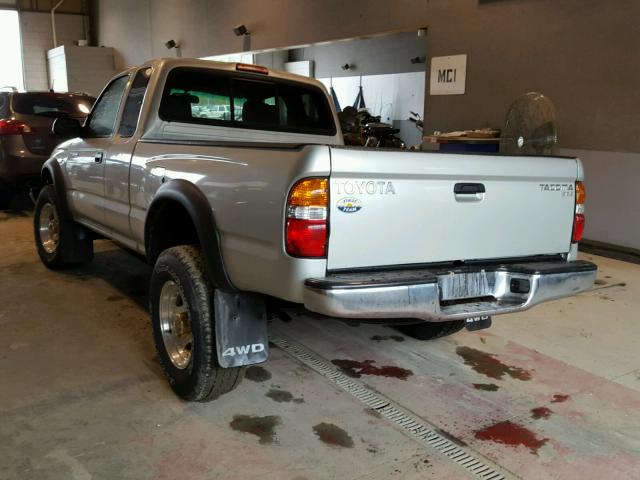 5TEWM72N94Z381059 - 2004 TOYOTA TACOMA XTR SILVER photo 3