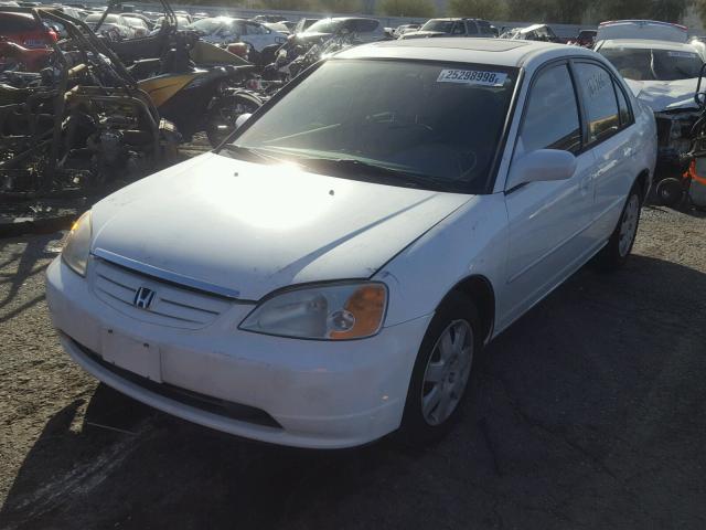 JHMES26731S005374 - 2001 HONDA CIVIC EX თეთრი ფოტო 2