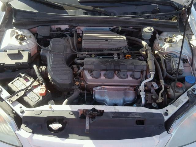 JHMES26731S005374 - 2001 HONDA CIVIC EX თეთრი ფოტო 7
