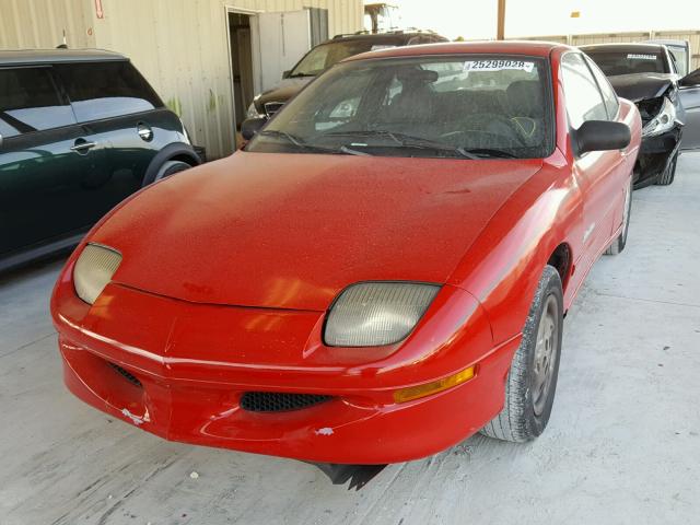 1G2JB1240X7580280 - 1999 PONTIAC SUNFIRE SE RED photo 2