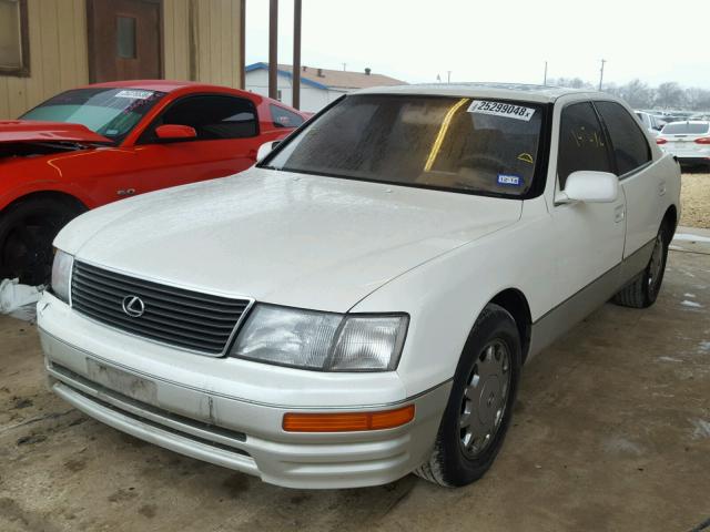 JT8UF22E1S0018495 - 1995 LEXUS LS 400 WHITE photo 2