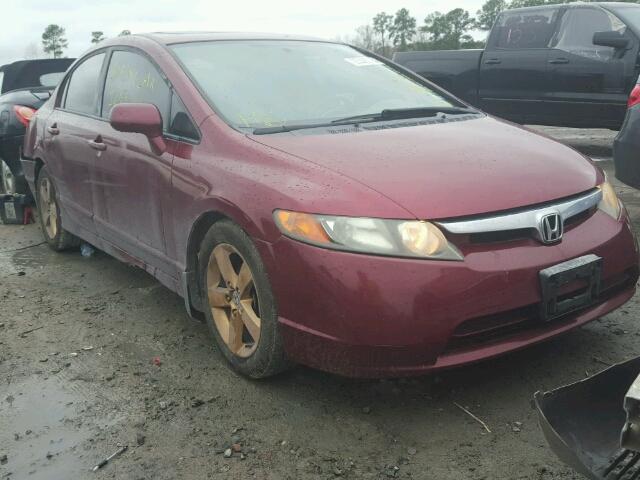 1HGFA16866L078530 - 2006 HONDA CIVIC EX Bordo foto 1