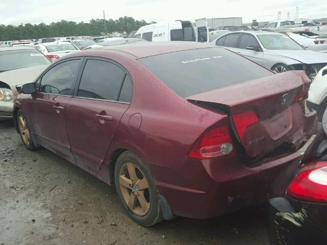 1HGFA16866L078530 - 2006 HONDA CIVIC EX Bordo foto 3