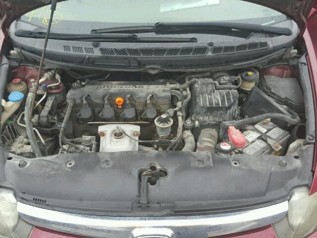 1HGFA16866L078530 - 2006 HONDA CIVIC EX Bordo foto 7