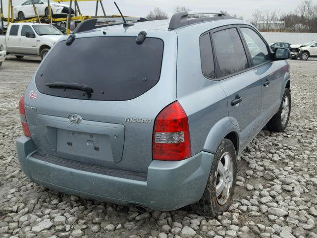 KM8JM12B48U894372 - 2008 HYUNDAI TUCSON GLS BLUE photo 4