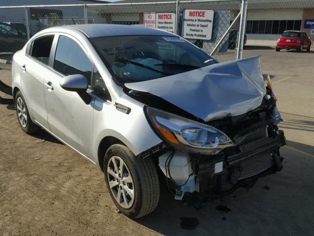 KNADM4A38G6548631 - 2016 KIA RIO LX SILVER photo 1