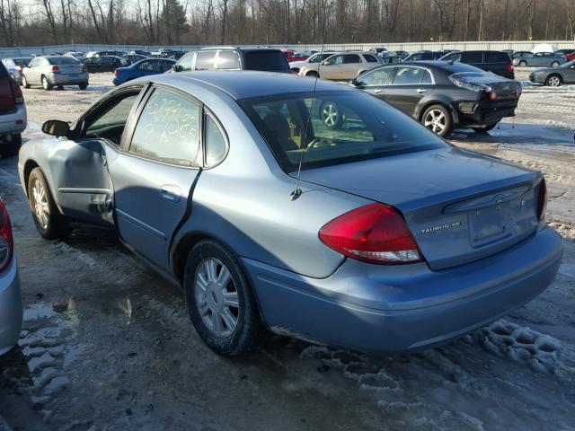 1FAFP56U36A248801 - 2006 FORD TAURUS SEL BLUE photo 3