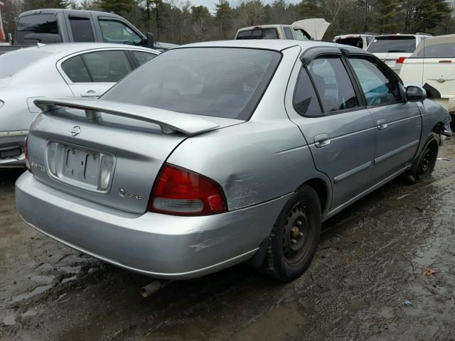 3N1CB51D62L677312 - 2002 NISSAN SENTRA XE SILVER photo 4