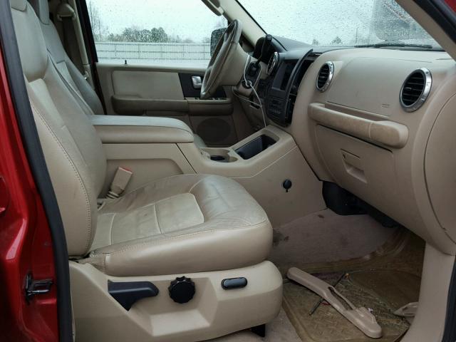 1FMFU18L94LB34539 - 2004 FORD EXPEDITION BURGUNDY photo 5