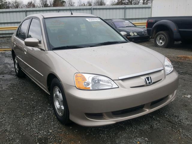 JHMES96653S002687 - 2003 HONDA CIVIC HYBR BEIGE photo 1