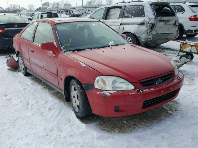 1HGEJ8243YL025584 - 2000 HONDA CIVIC EX წითელი ფოტო 1