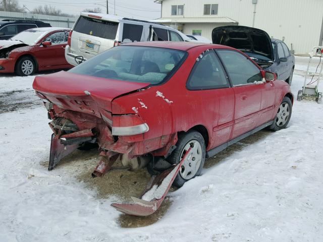1HGEJ8243YL025584 - 2000 HONDA CIVIC EX წითელი ფოტო 4