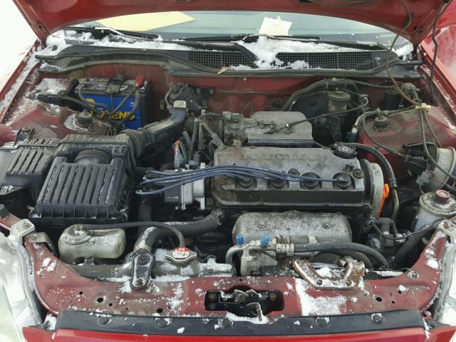 1HGEJ8243YL025584 - 2000 HONDA CIVIC EX წითელი ფოტო 7