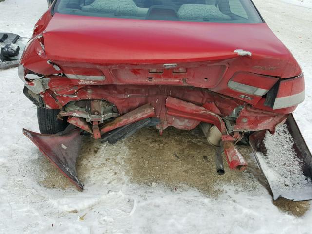 1HGEJ8243YL025584 - 2000 HONDA CIVIC EX RED photo 9