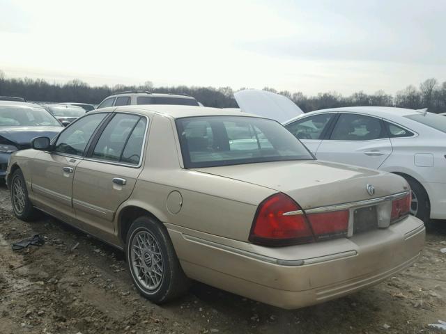 2MEFM74W3YX683359 - 2000 MERCURY GRAND MARQ BEIGE photo 3