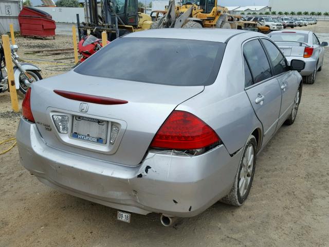 1HGCM66356A033991 - 2006 HONDA ACCORD LX SILVER photo 4