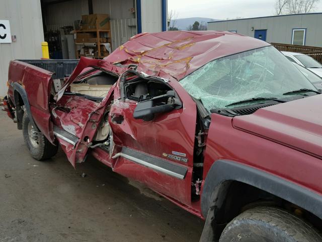 1GCHK23D87F131420 - 2007 CHEVROLET SILVERADO BURGUNDY photo 9