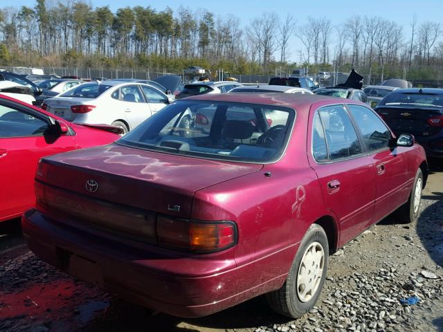 4T1SK12E5NU085897 - 1992 TOYOTA CAMRY LE BURGUNDY photo 4