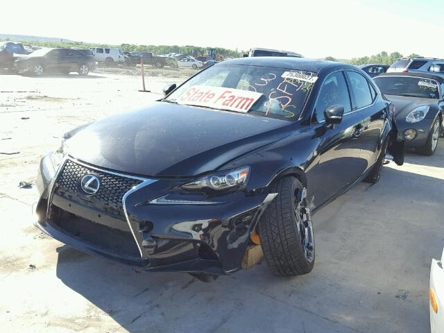 JTHBF1D2XE5024825 - 2014 LEXUS IS BLACK photo 2