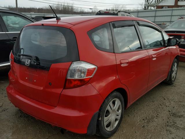 JHMGE8G21AC027812 - 2010 HONDA FIT RED photo 4