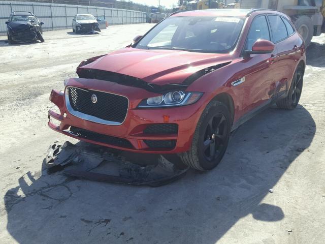 SADCJ2BN9HA087020 - 2017 JAGUAR F-PACE PRE RED photo 2