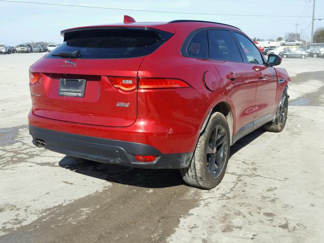 SADCJ2BN9HA087020 - 2017 JAGUAR F-PACE PRE RED photo 4