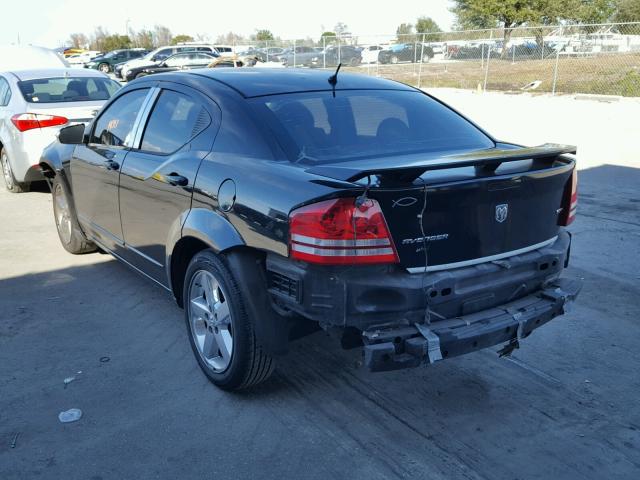 1B3LC56K68N578145 - 2008 DODGE AVENGER SX BLACK photo 3