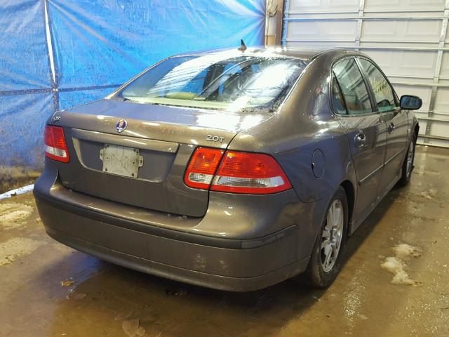 YS3FD49Y561030704 - 2006 SAAB 9-3 BASE GRAY photo 4