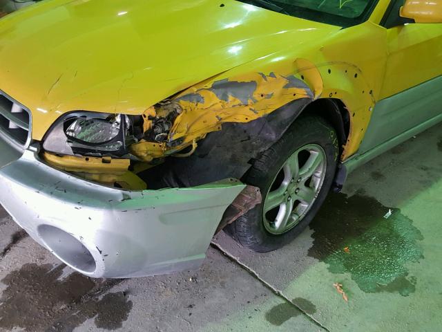 4S4BT61C737102074 - 2003 SUBARU BAJA YELLOW photo 9