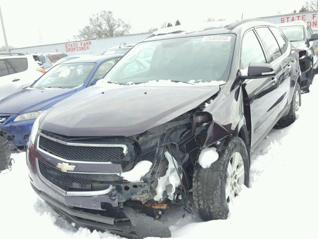 1GNEV23D09S127678 - 2009 CHEVROLET TRAVERSE L PURPLE photo 2