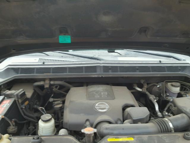 1N6AA07C48N329264 - 2008 NISSAN TITAN XE BLACK photo 7