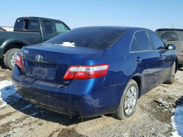 4T1BE46K48U209929 - 2008 TOYOTA CAMRY CE BLUE photo 4