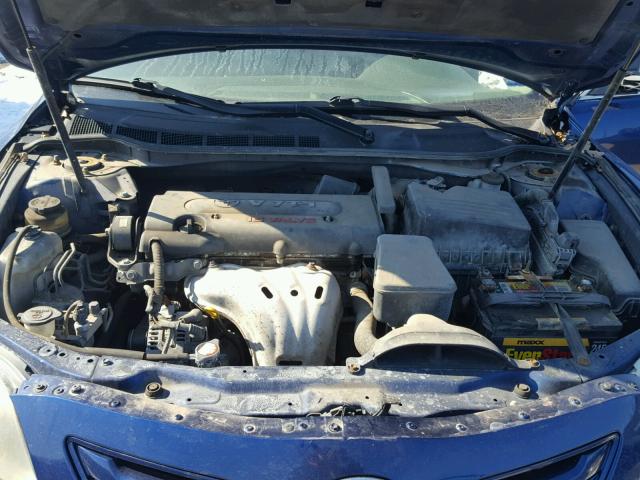 4T1BE46K48U209929 - 2008 TOYOTA CAMRY CE BLUE photo 7