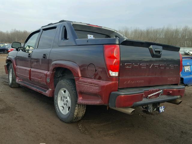 3GNEK12Z55G160192 - 2005 CHEVROLET AVALANCHE TWO TONE photo 3