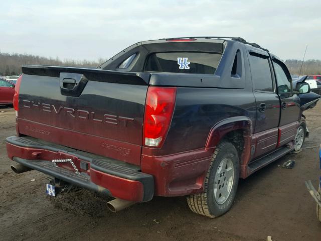 3GNEK12Z55G160192 - 2005 CHEVROLET AVALANCHE TWO TONE photo 4