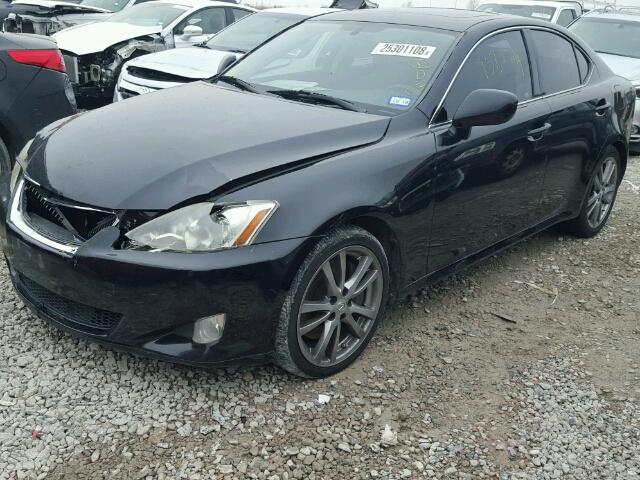 JTHBE262082014655 - 2008 LEXUS IS 350 BLACK photo 2