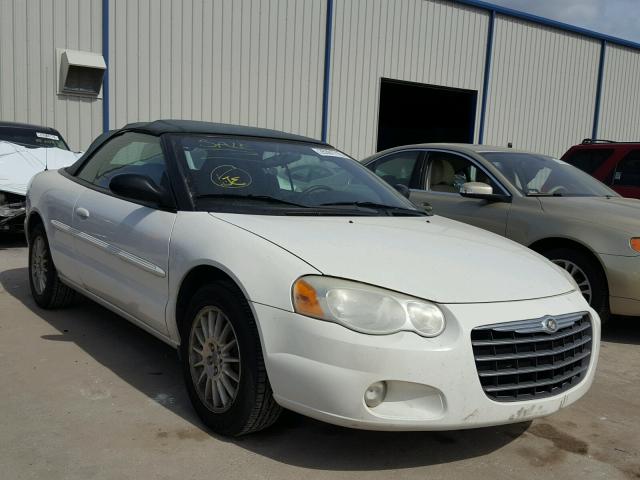 1C3EL55R24N277747 - 2004 CHRYSLER SEBRING LX WHITE photo 1