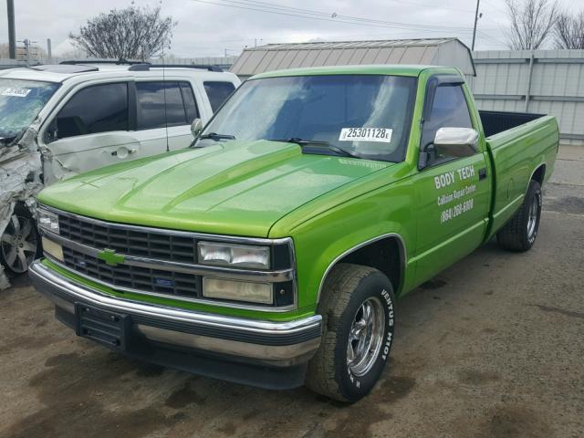 1GCDC14K9LE216169 - 1990 CHEVROLET GMT-400 C1 GREEN photo 2