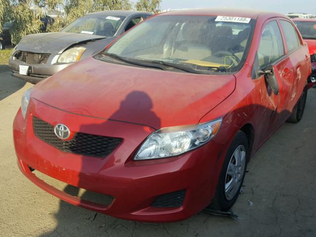 JTDBL40E49J016714 - 2009 TOYOTA COROLLA BA RED photo 2