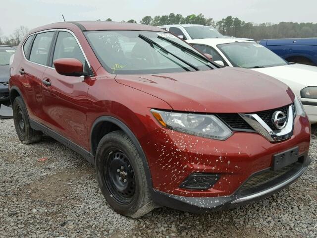 KNMAT2MT8GP614095 - 2016 NISSAN ROGUE S RED photo 1