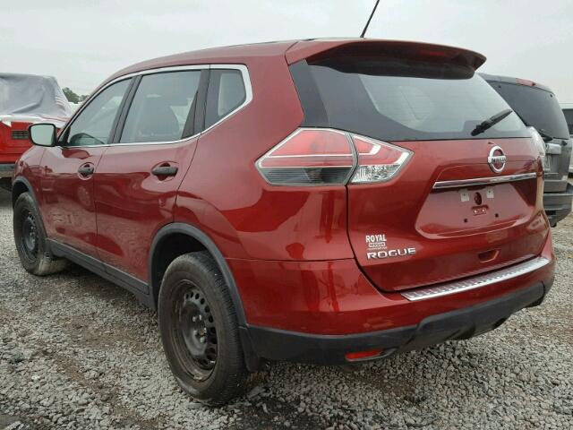 KNMAT2MT8GP614095 - 2016 NISSAN ROGUE S RED photo 3