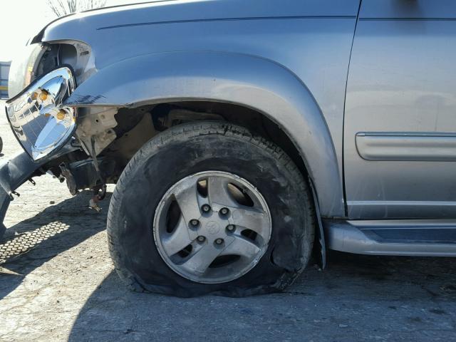 5TDBT48A92S072769 - 2002 TOYOTA SEQUOIA LI SILVER photo 9