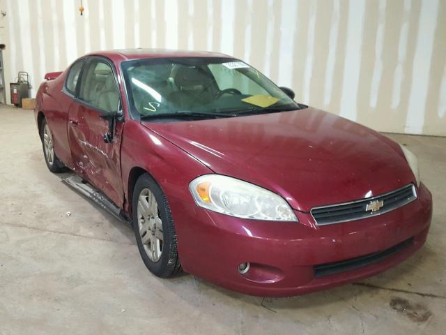 2G1WK161469416120 - 2006 CHEVROLET MONTE CARL MAROON photo 1