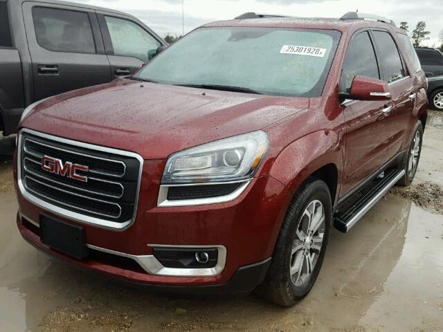 1GKKRSKD8GJ196904 - 2016 GMC ACADIA SLT RED photo 2