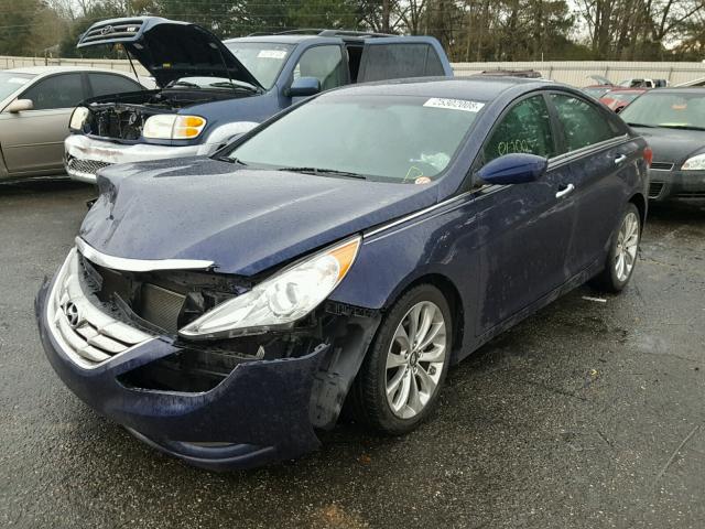 5NPEC4AC4BH036471 - 2011 HYUNDAI SONATA SE BLUE photo 2