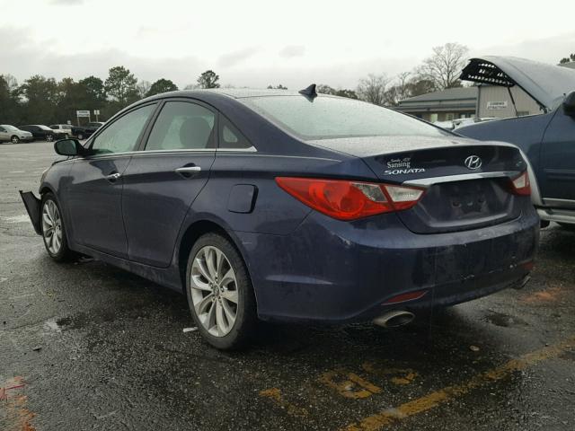 5NPEC4AC4BH036471 - 2011 HYUNDAI SONATA SE BLUE photo 3