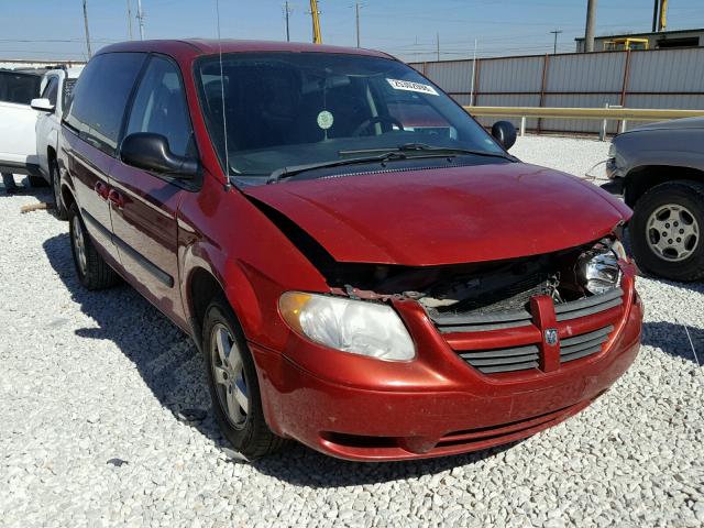 1D4GP45R55B312144 - 2005 DODGE CARAVAN SX RED photo 1